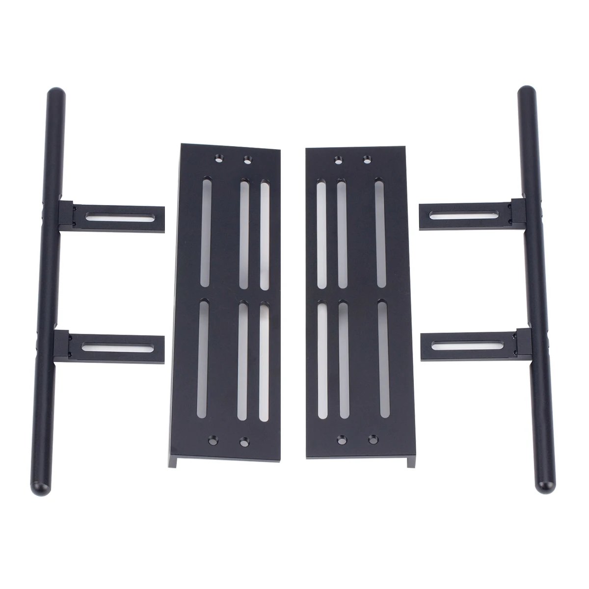 Aluminum Adjustable Rock Sliders Side Plate for 1/10 RC Crawler Car SCX10 I II TRX4 CC01 RGT 86100 GEN8 Wrangler Chassis Parts