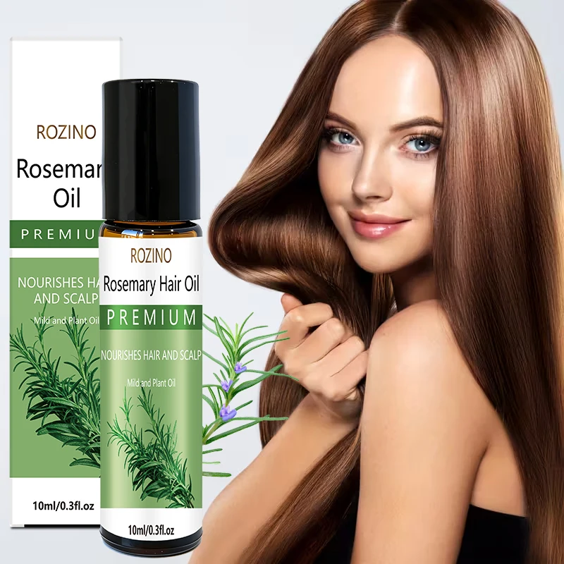 Rosemary Scalp Moisturizing Essence, Rosemary Hair Care Product, Moisturizes Hair and Scalp, Improves Dry, Frizzy, and Damaged Hair, Hair Repair Oil for Split Ends, Roll-On Design for Easy Application, Compact and Easy to Carry, Suitable for All Hair Types, Ideal for Dry Scalp during Autumn and Winter, a Must-Have for Christmas Gifts
