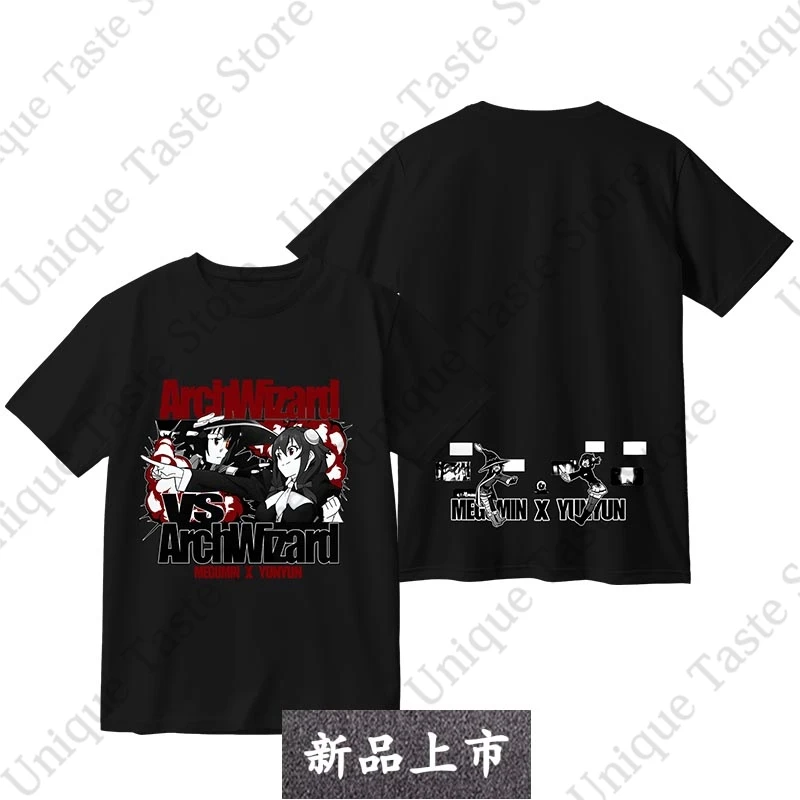 ‌KonoSuba Gods Blessing On This Wonderful World T Shirt Megumin Yunyun Graphic Print T-shirt Cotton Soft Short Sleeve Tee Tops