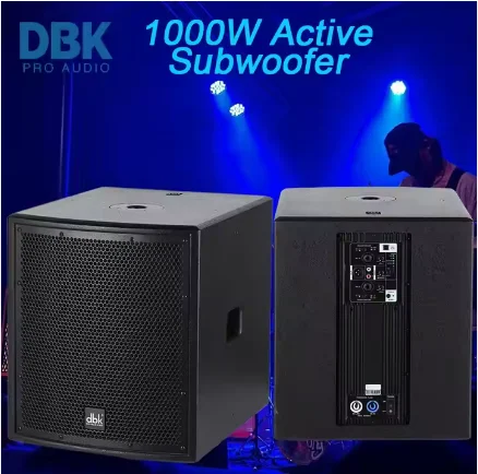 Bass Box 1000W 12 Inch Active Subwoofer Custom Wooden Powered Subwoofer Sound Equipment for  Stage Concert