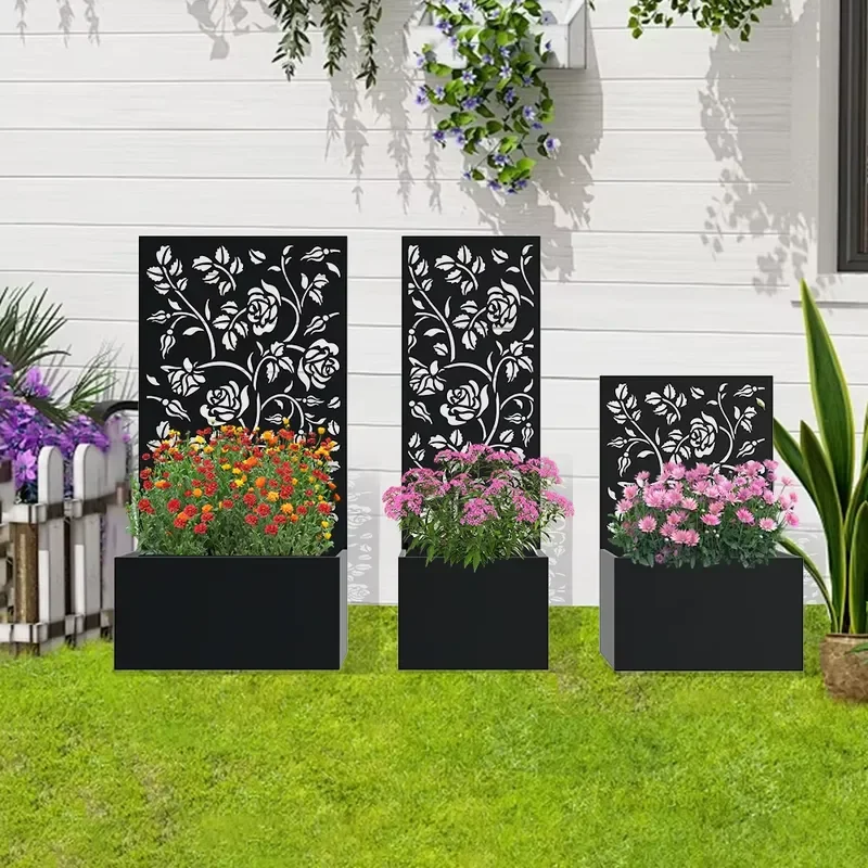 Commercial and Residential Use Heavy Powder Coated Rectangle Garden Metal Planter Bed Box