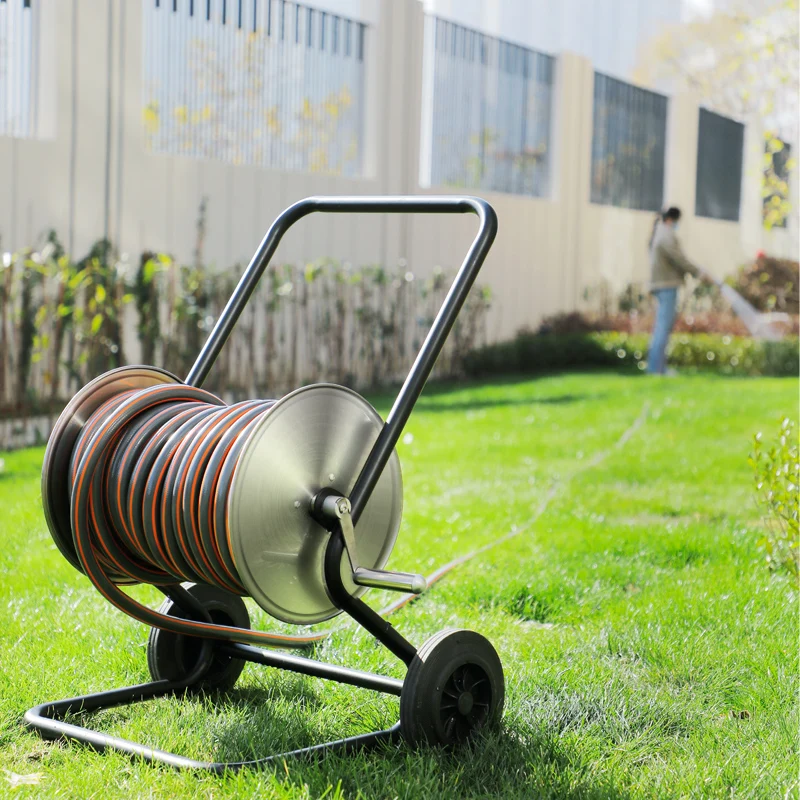 

Andeca Heavy Duty Portable High Pressure Retractable Wall Mount House Garden Reel Set Hose Pipe Reel for Home Garden Use