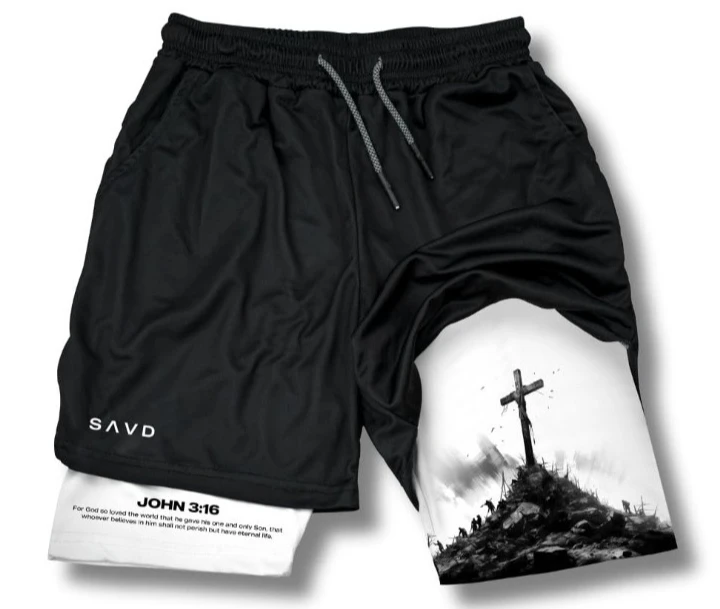 

Летние спортивные шорты, мужские и женские, быстросохнущие, из ледяного шелка, тонкие, для йоги, фитнеса, тренировок, трехточечные брюки, христианские мужские спортивные штаны