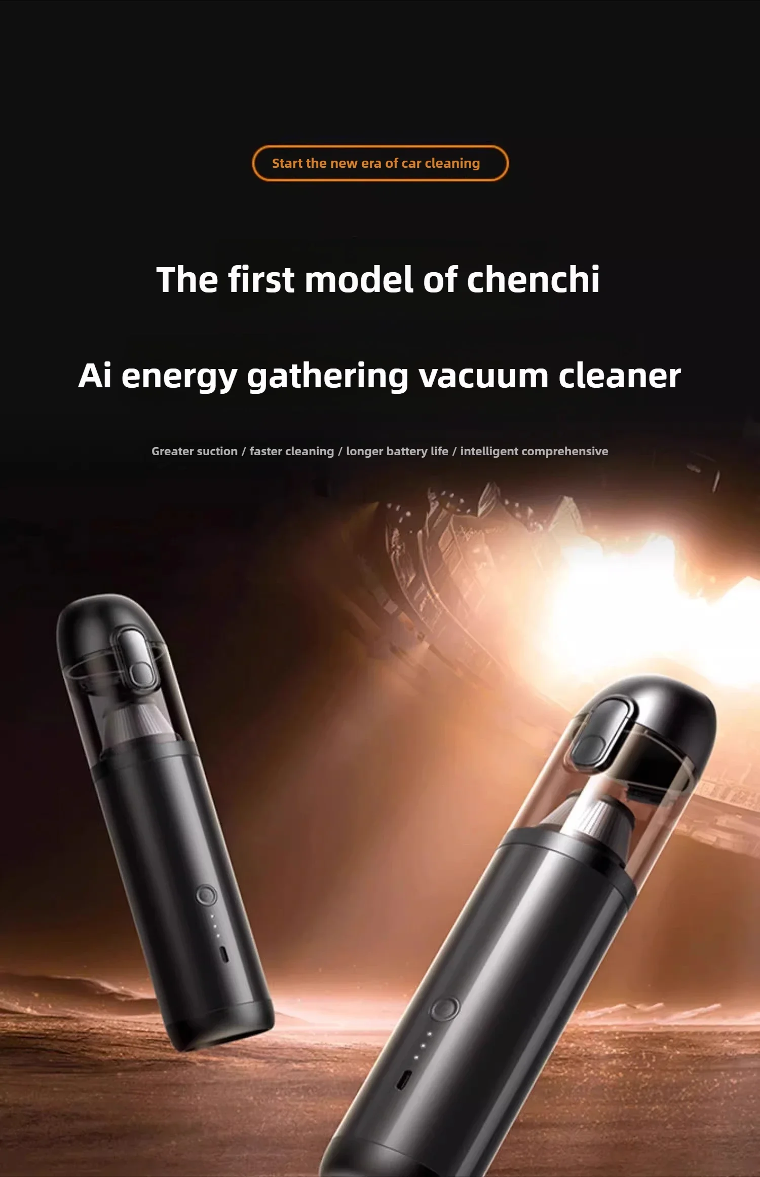 Car vacuum cleaner Car large suction Small handheld car Household wireless Super suction Desktop cleaning