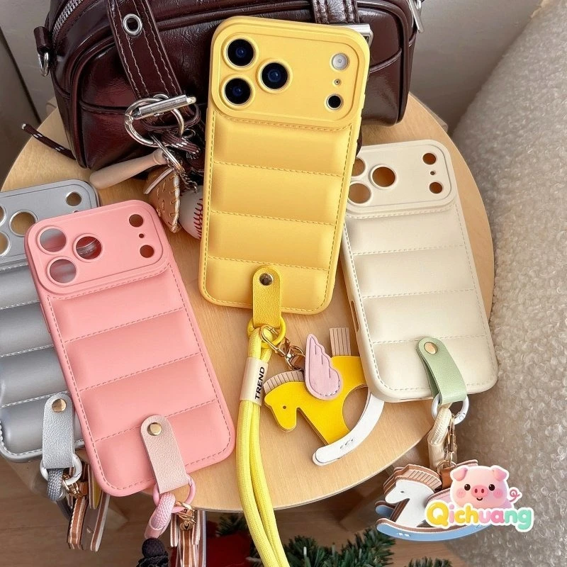 

New Year Pegasus Cases For Motorola Moto Edge 40 X40 Pro Neo 30 G23 G53 E13 E32s E32 E22i E22 G Play Down Jacket Case With Strap