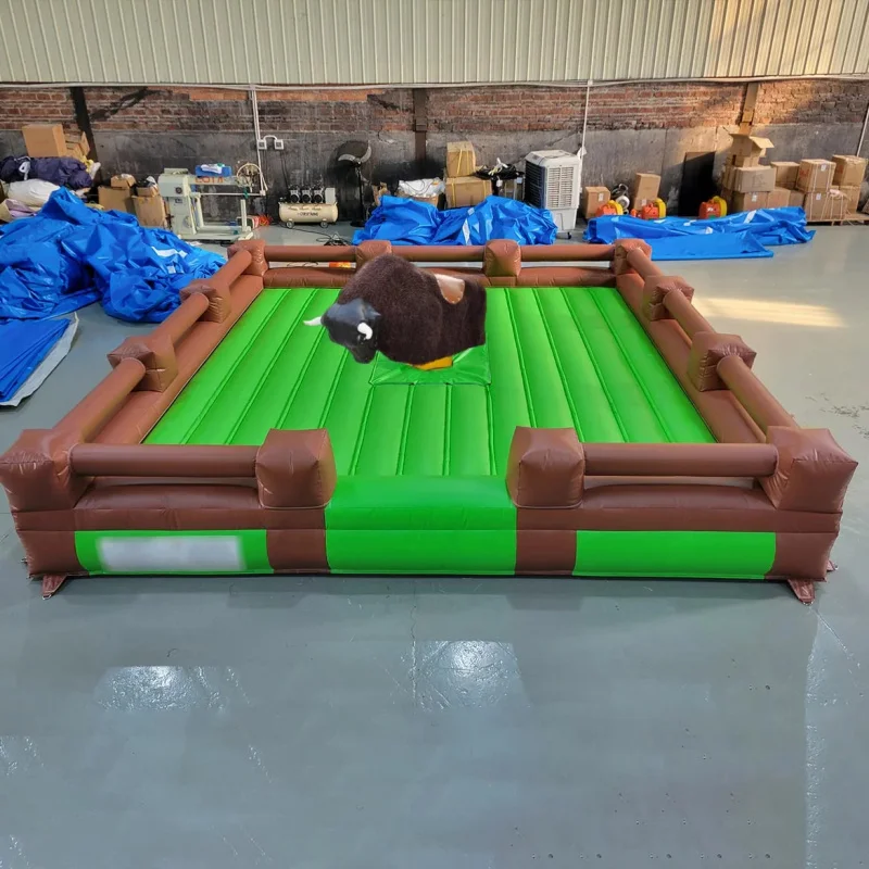 Factory Customized Commercial Grade PVC Mechanical Bull Inflatable Toy Blower Double Stitching Repair Kits Unisex-Shipped Sea