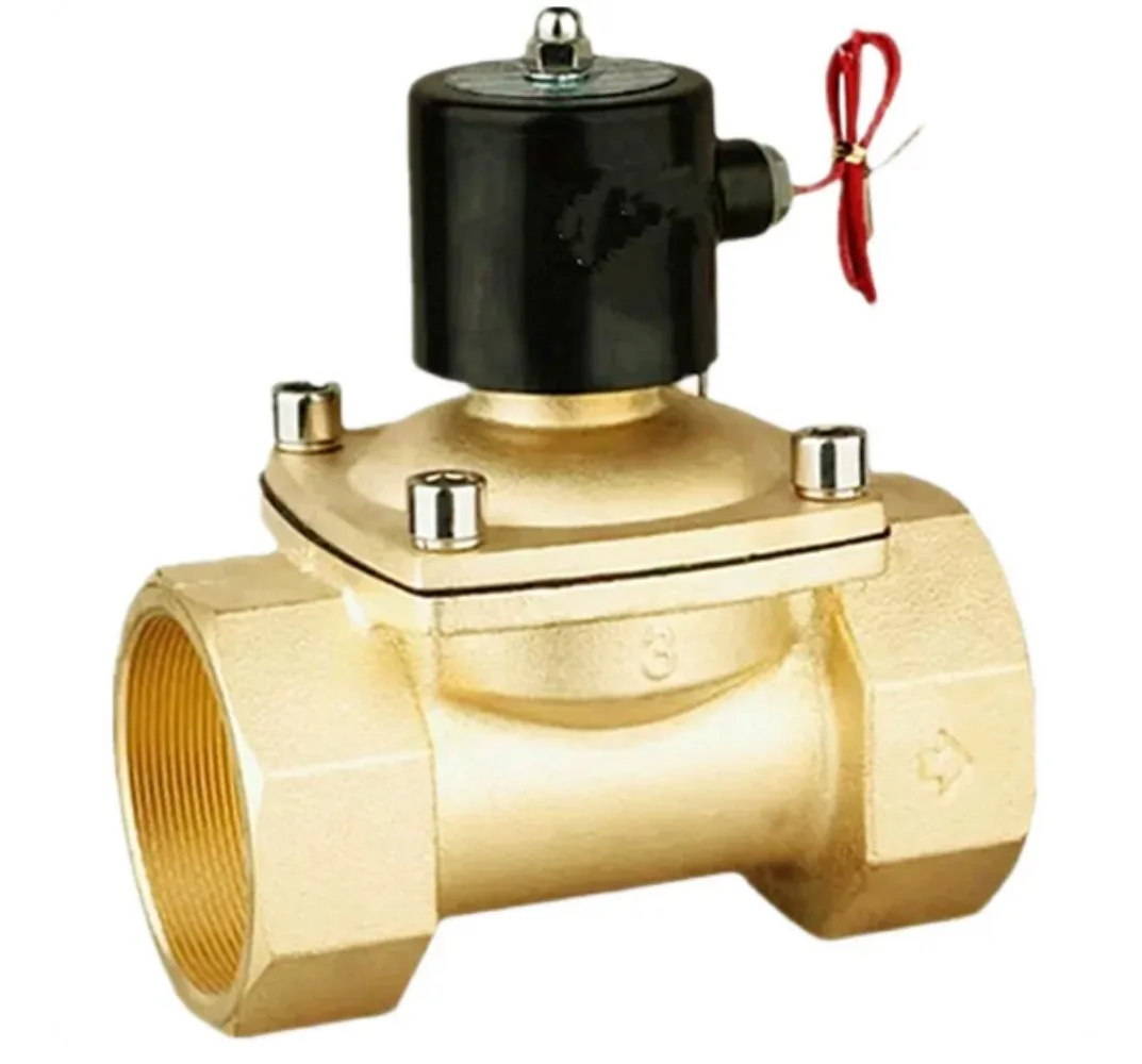 Brass Normally Closed Solenoid Valve DN50 Water Control Switch