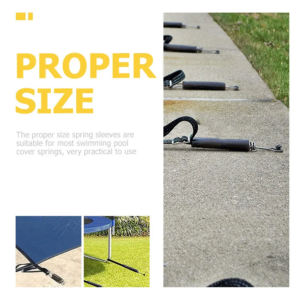 5 قطعة غطاء حمام السباحة الربيع الأكمام الثقيلة أغطية PVC حماية الينابيع منع سطح السفينة الضرر تمديد عمر الشتاء بركة السلامة