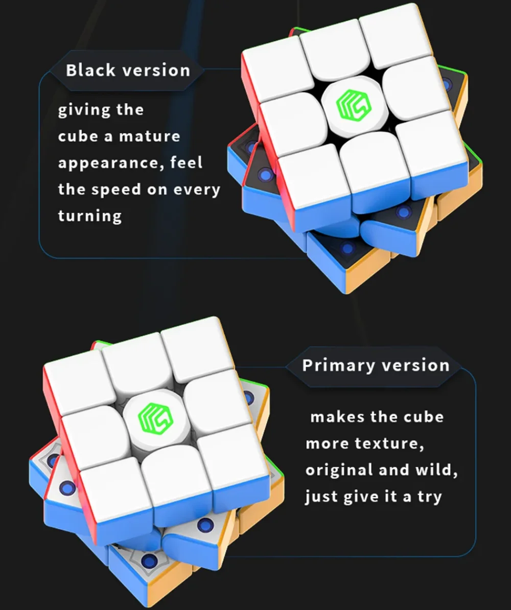 DianSheng MS3X-Cube Magique Magnétique Professionnel Sans Autocollant, Puzzle de Vitesse, DIY, Maglev, 3x3x3