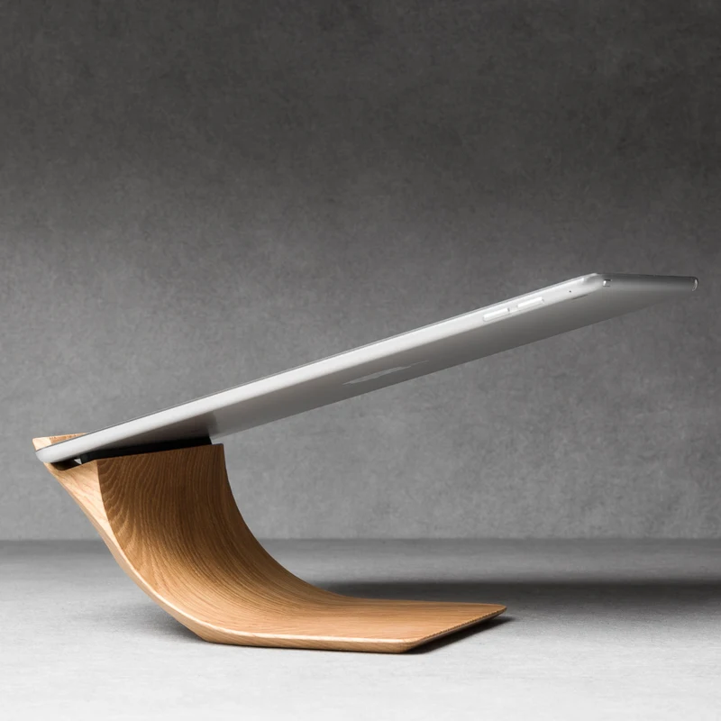 Tablet Stand Walnut Oak IPad Stand Portable Air Accessories Height Increasing Solid Wood Tablet Stand Holder Desktop Accessories