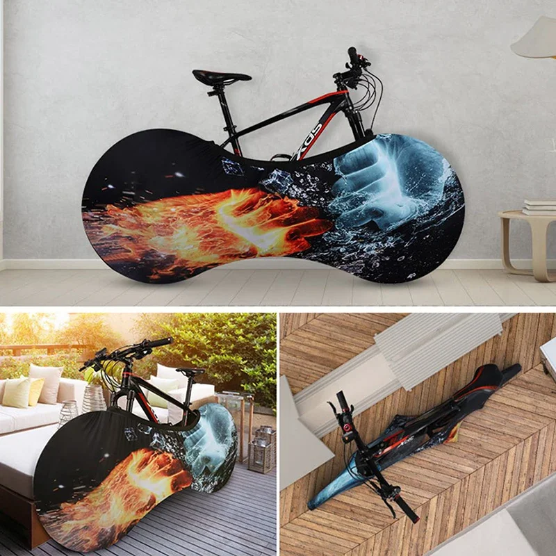 New Bicycle Dust Cover Elastic Storage Bag MTB Folding Bike Scratch-proof Indoor Frame Cover Bike Protection Cycling Accessories