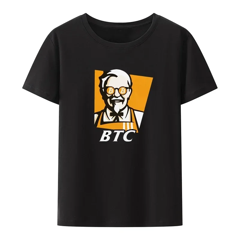 Top Crypto Blockchain Style Leisure Tops Hipster Funny Bitcoin Tshirt For Men Short Sleeve BTC Original Recipe Cryptocurrency