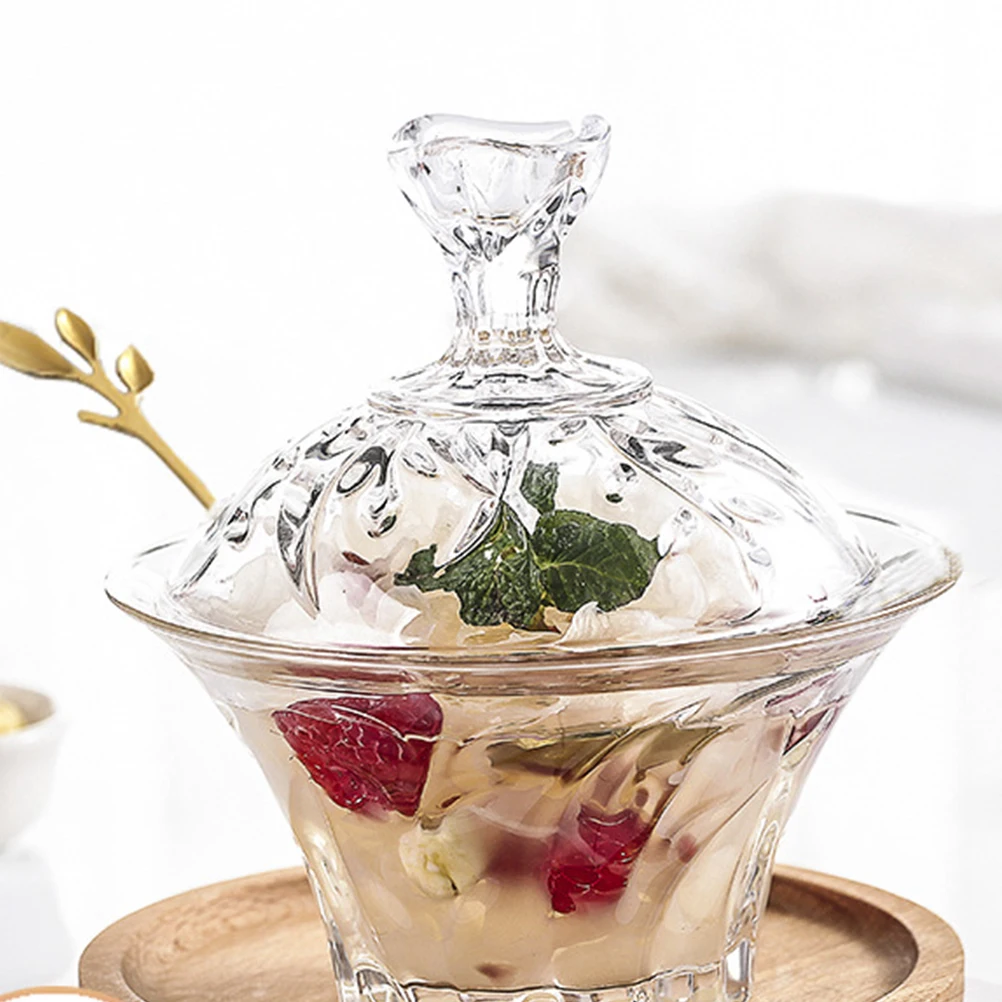 

Dessert Cup Sugar Jar Salad Breakfast Bowl Glass Food Serving Home Kitchen Storage Fruit Desserts Premium Material Smooth
