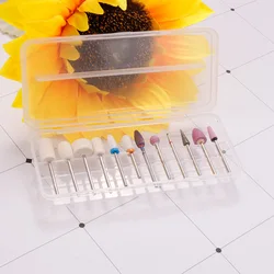 1pcs Empty Nail Drill Bits Storage Box 14Slots Stand Display Container Holder Case for Milling Cutter Manicure Tool Accessories