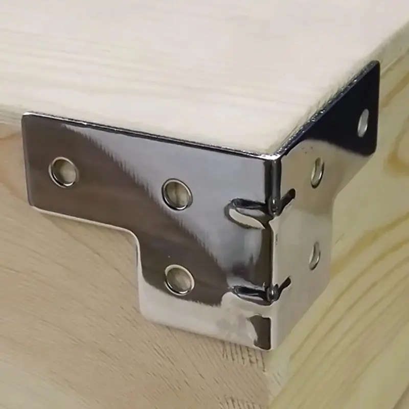 4PCS/Lot Metal Box Corner Protector Wooden Box Edge Safety Guard Furniture Corner Cover Guard Side Decoration for Furniture