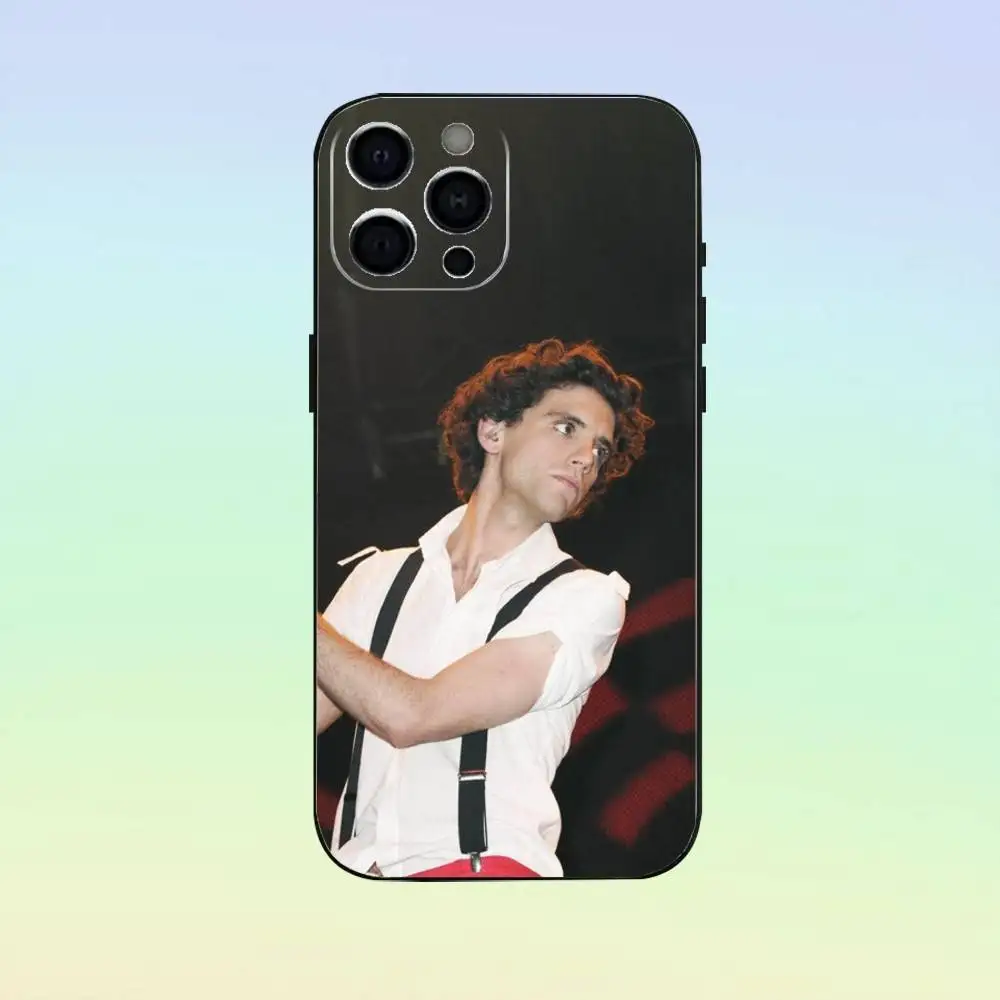 L-Lebanon シンガー M-Mika iPhone 17、16、15、14、13、12、11用スマホケース、ソフトシリコン製ブラックカバー