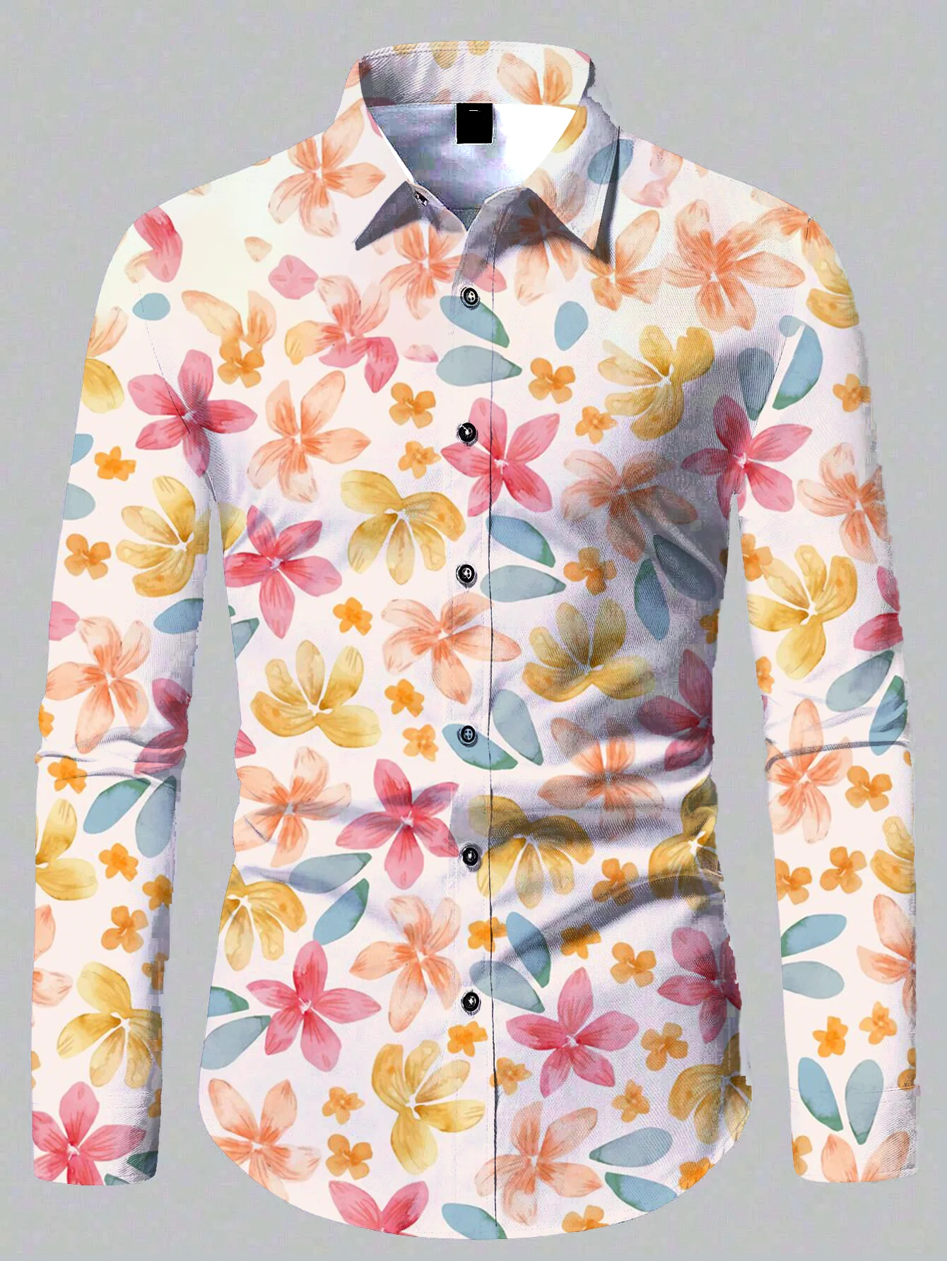 

Fashionable And Comfortable Shirt With 3d Beach Sun Print, Casual And Suitable For Men's Clothing Long-sleeved Shirts Tops