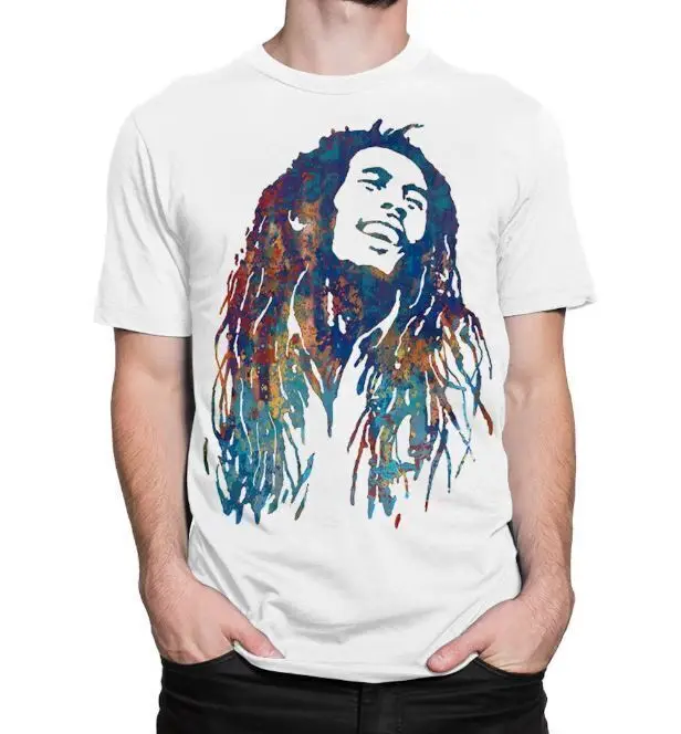 NEW Bob Marley T shirt Cotton White S 5XL