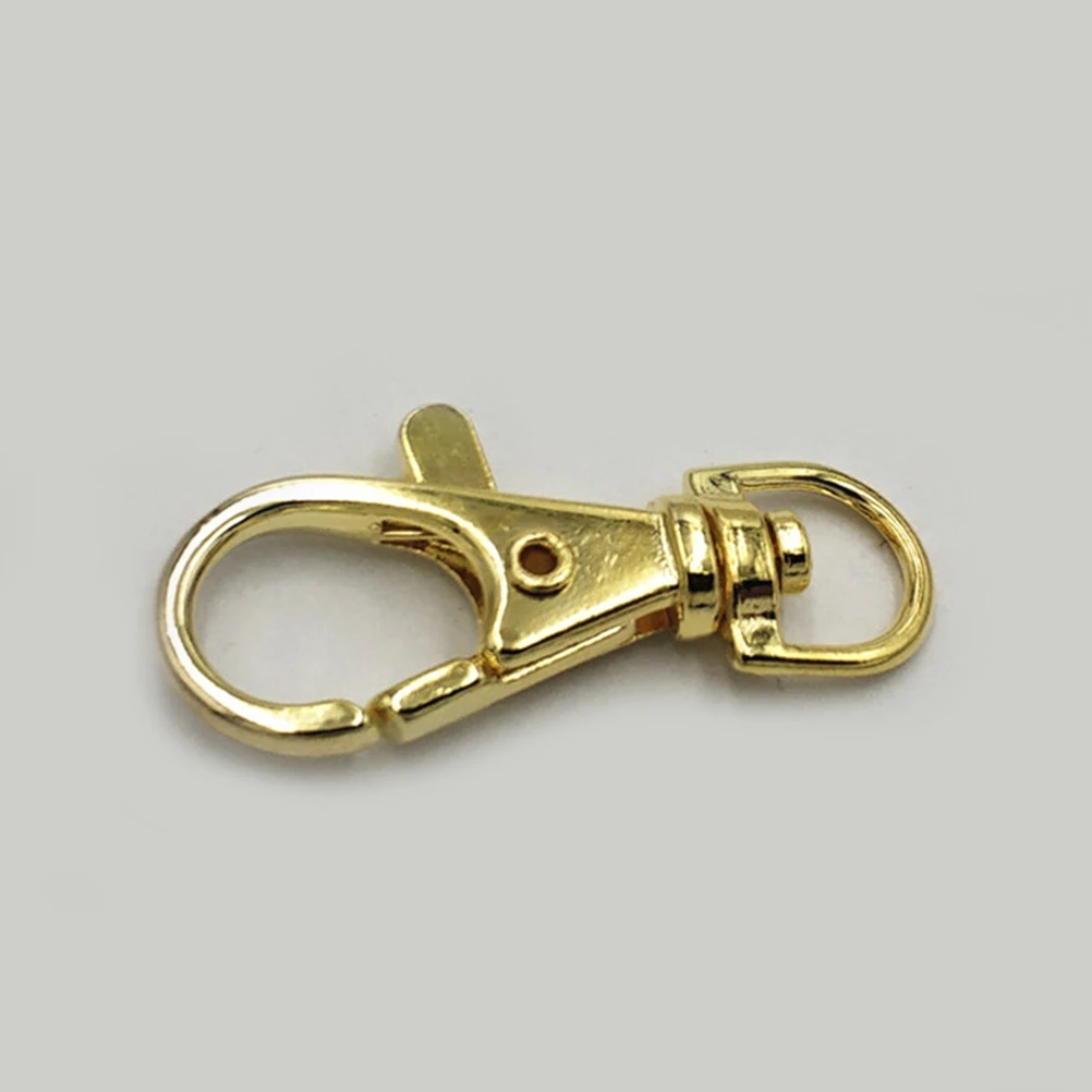 

25Pcs 38Mm Elegant Lobster Claw Fasteners Including 30Pcs 28Mm Keychain Rings For Jewelry Crafting Kits