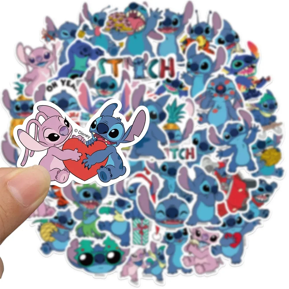 10/30/50pcs Cute Stitch Disney Anime Stickers Kawaii Cartoon Graffiti Decoration Sticker Decals for Kids Toy Phone Luggage Diary