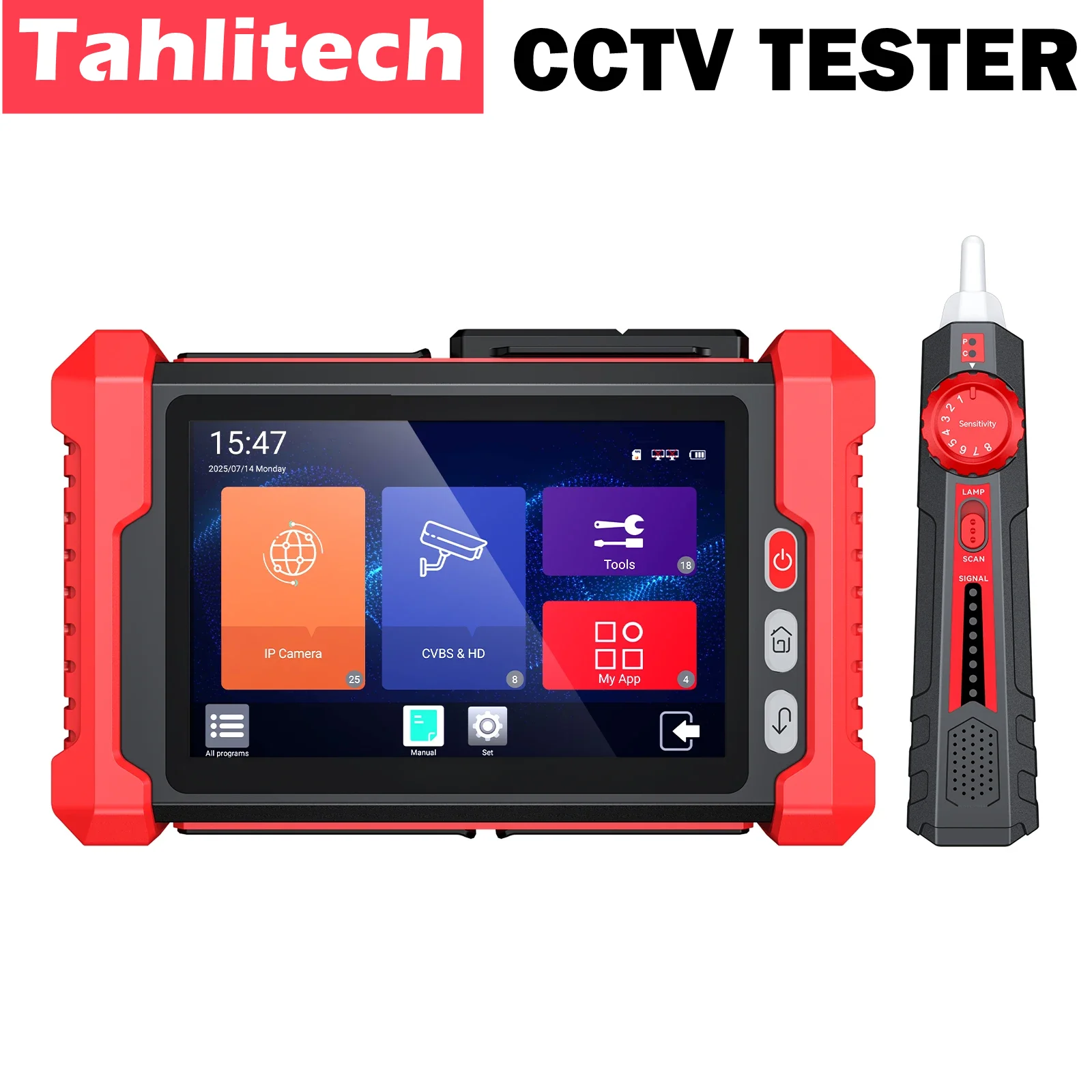 4k CCTV IP Camera Tester HDMI VGA  AHD TVI CVI IPC Tester OTDR Test OPM TDR Network Cable Test 8