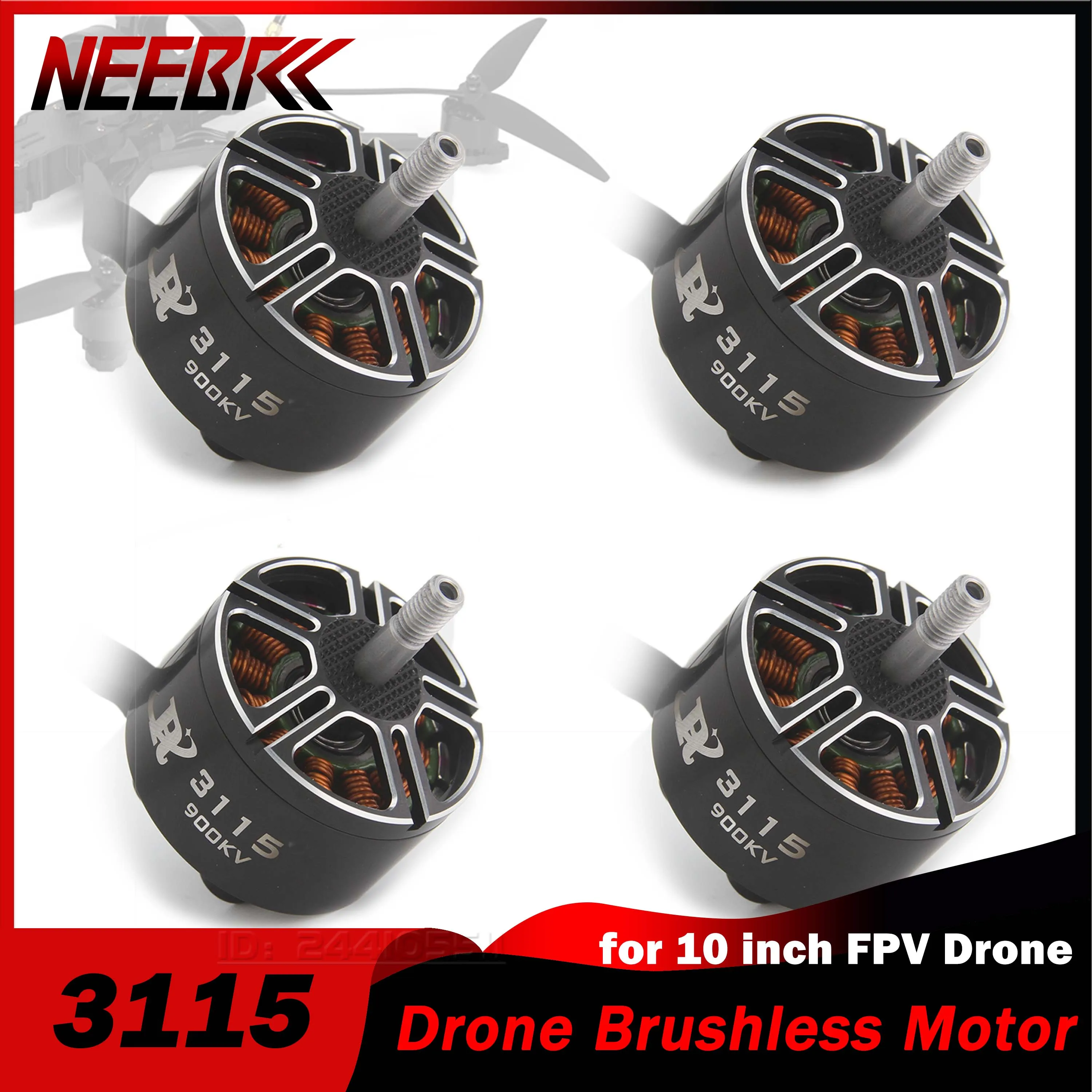 

3115 900KV Motor Outrunner Brushless for RC Racing Drone Mark4 V2 10inch FPV 1050 Propeller Plane Aircraft X-Class DIY ESC Part