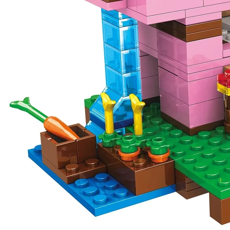 جديد الكرتون الحيوان خنزير بناء الالعاب العملاقة لغز الأطفال DIY بها بنفسك التخييم منزل التجمع لعبة هدية عيد ميلاد للأطفال #3