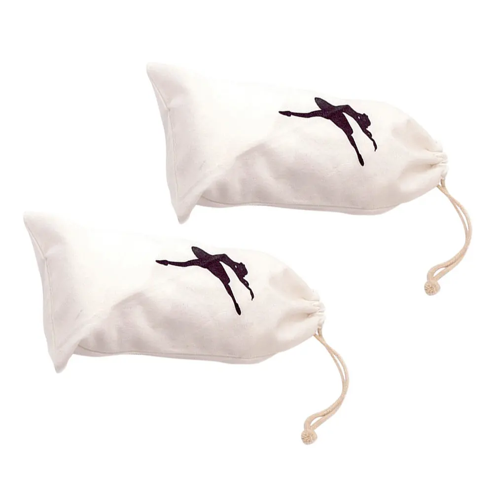 

2Pcs Ballet Shoe Drawstring Bags Pointe Storage Pouch Breathable Dance Bag Multi Purpose Ballet Accessories Pointe Shoe Bag
