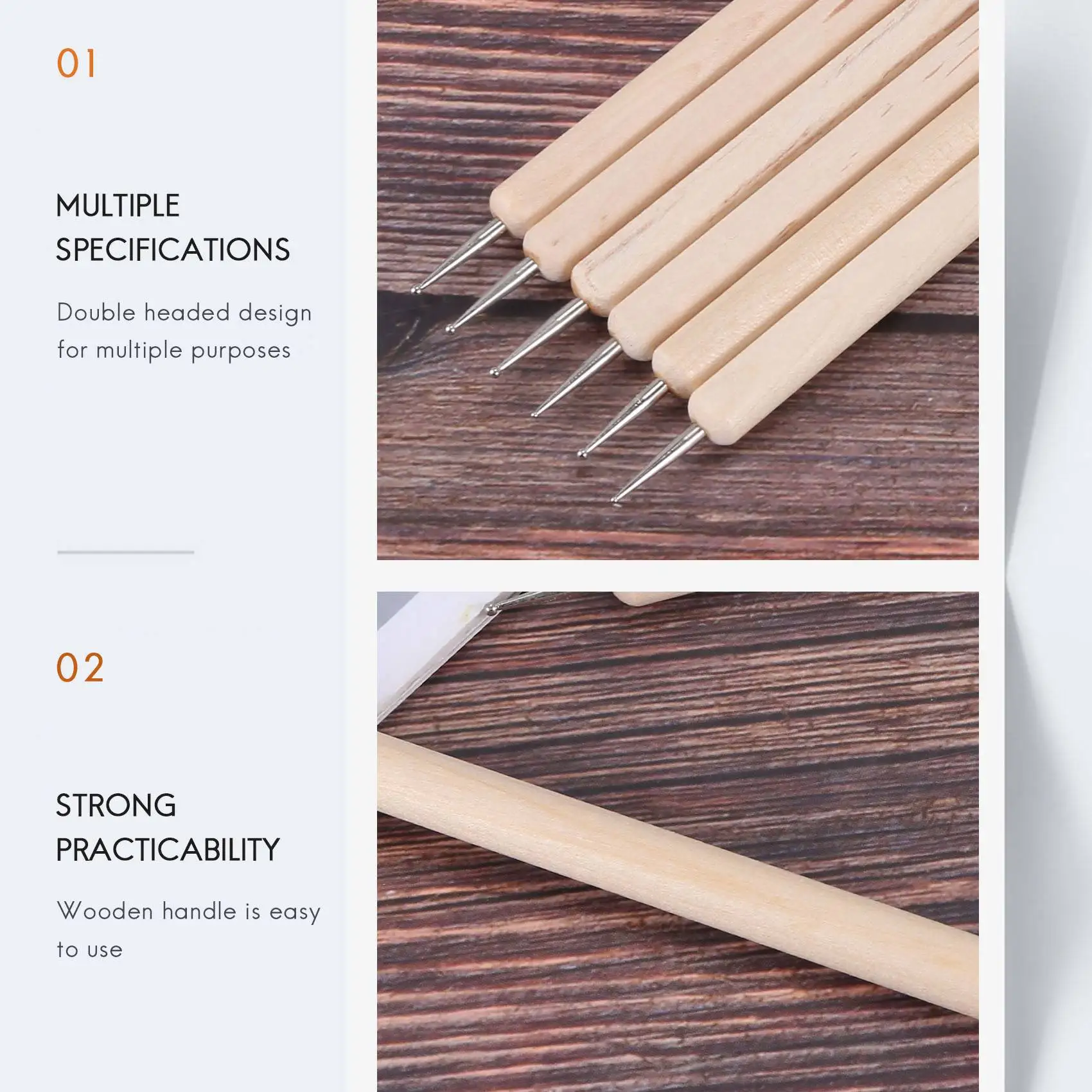 10 قطع من أدوات التنقيط، أقلام كروية لطلاء صخور ماندالا، حرفة طين الفخار، فن النقش الساخن