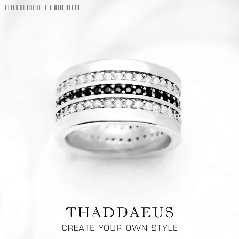 

Кольцо Entenity, черно-белое, гламурное модное кольцо в европейском стиле, хорошие украшения для женщин, подарок из стерлингового серебра 925 пробы