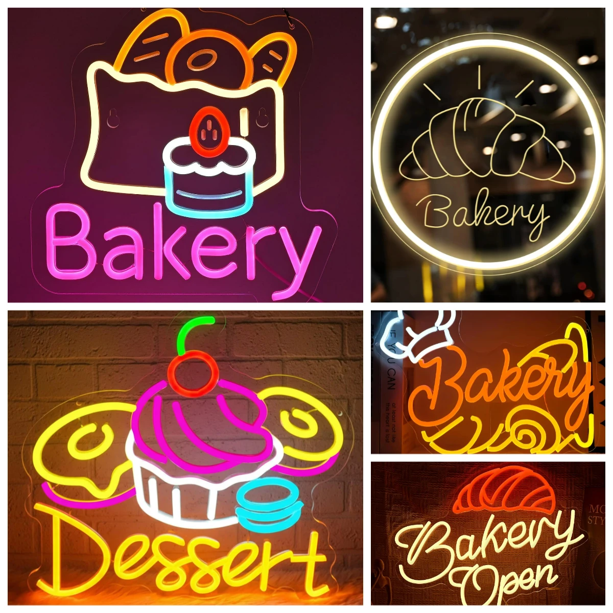 Home Decor Nearby - Bäckerei Leucht reklame USB angetrieben LED