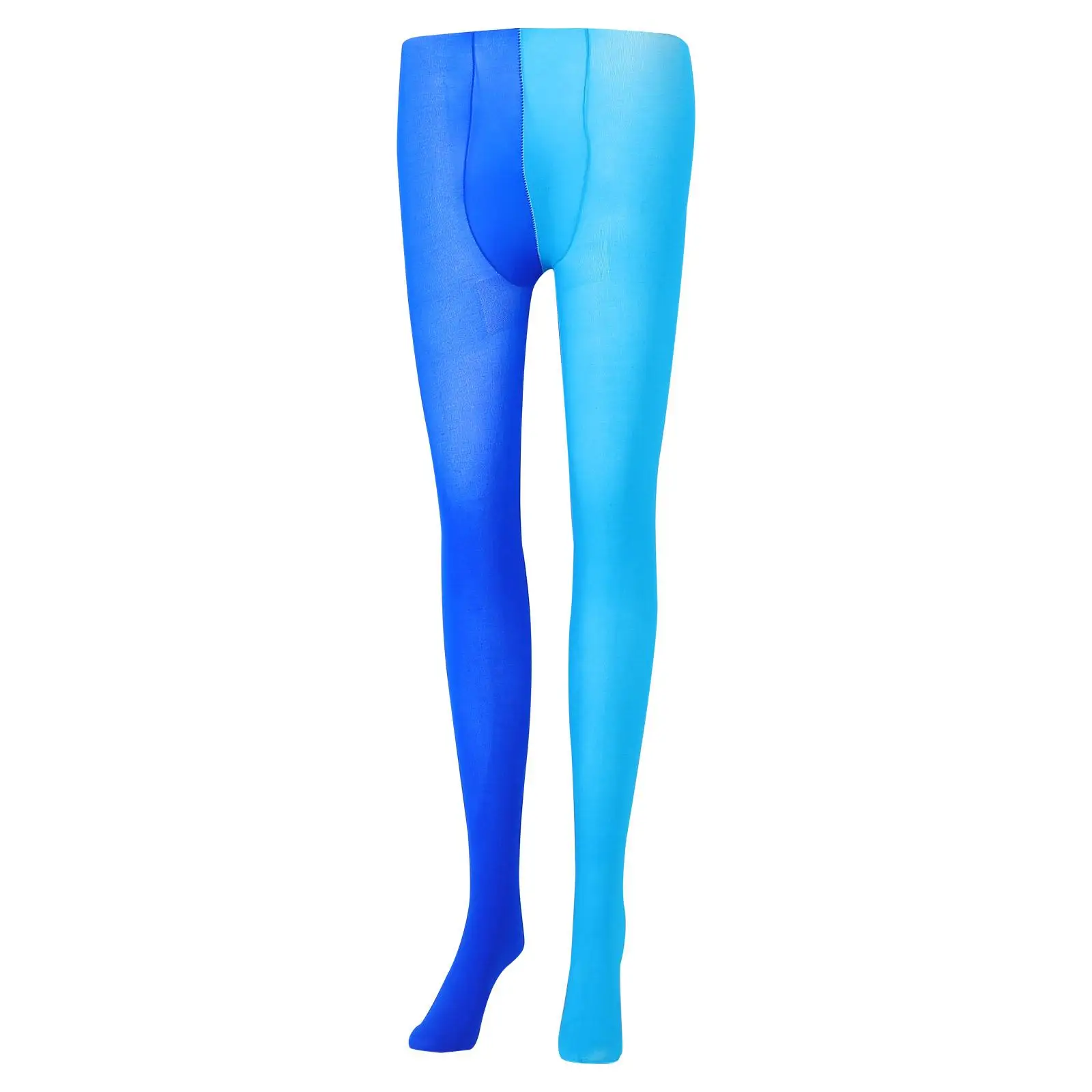 

Two-color Stockings Free Size Silk for Women Thigh Girl Left Right Asymmetrical Impact Look