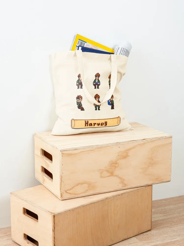 Stardew Valley Sprites - Harvey Tote Bag free delivery bags canvas shopping bag cloth bag woman bags for women