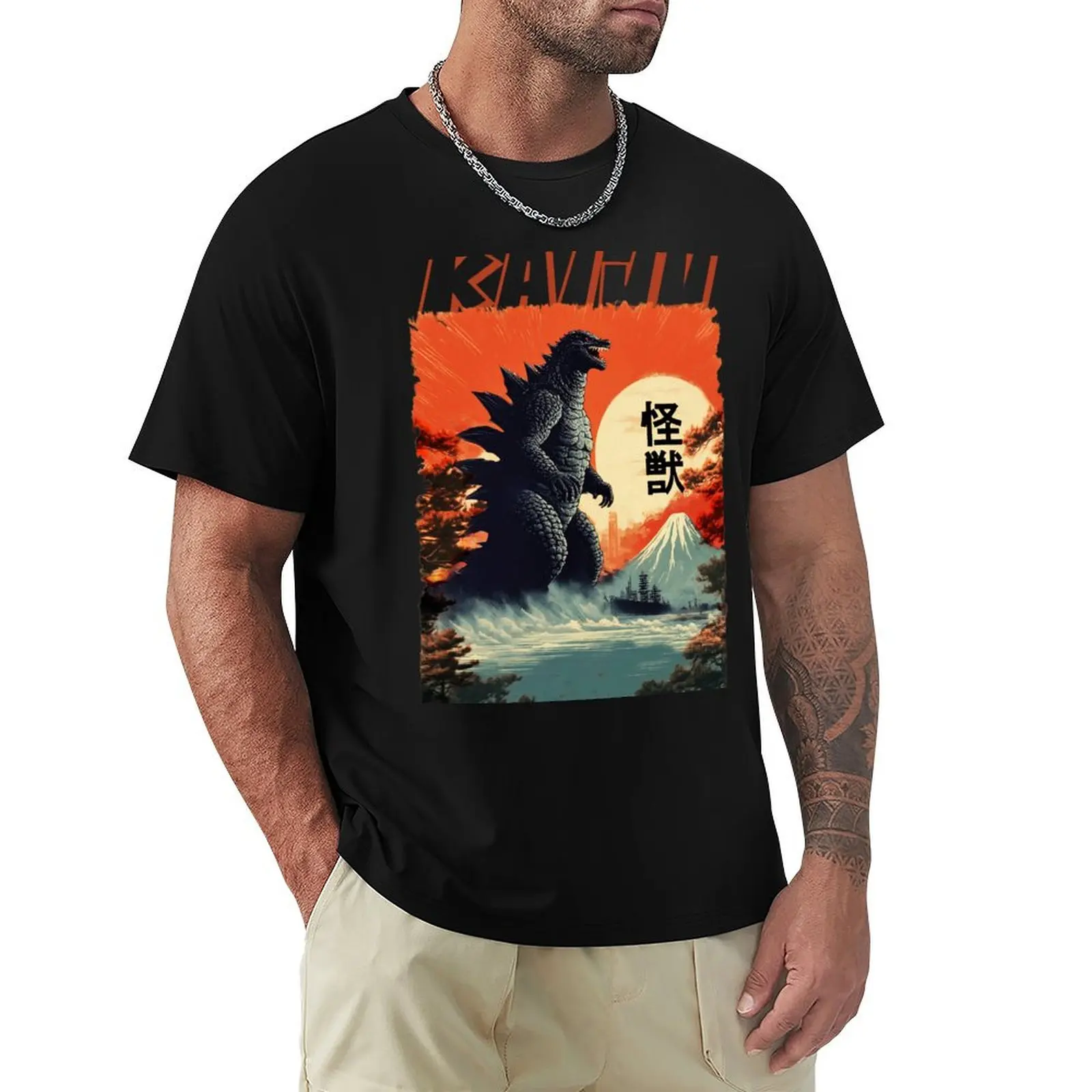 

kaiju T-Shirt customizeds anime t shirts mens t shirts