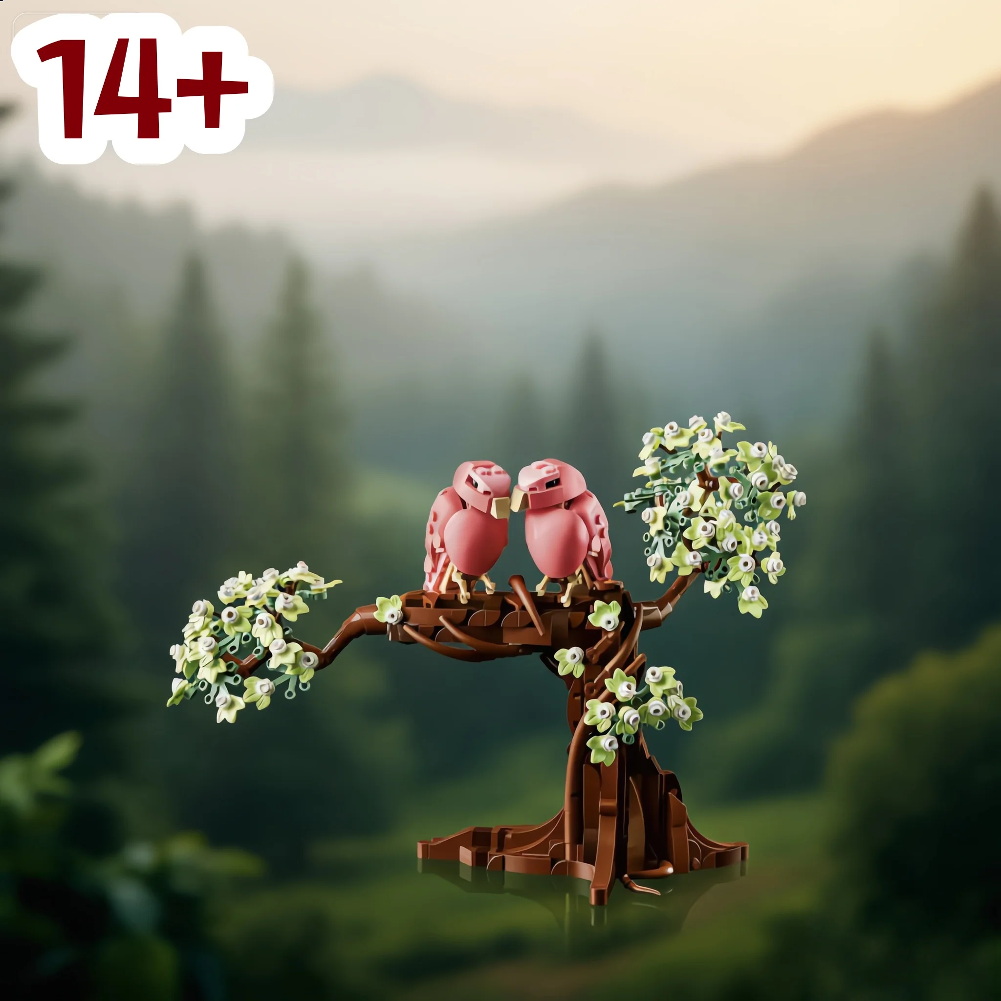 

2026 decorative building blocks assembling romantic Lovebirds toys Birthday gifts Valentine's Day gifts for men and women