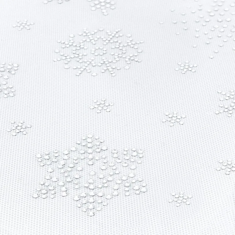 2 ورقة حديد ندفة الثلج على حجر الراين نقل الحديد على زين الإصلاح الساخن مع 16 قطعة نمط رقاقات الثلج ملصق ندفة الثلج #5