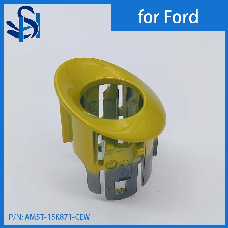 Color Dark Yellow PDC Parking Sensor Holder Bracket AM5T-15K871-CEW For Ford