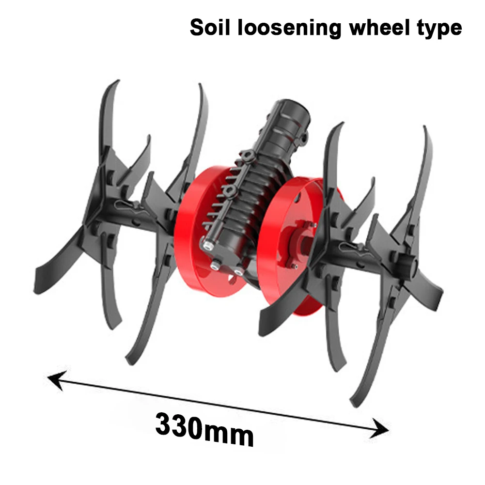 Lawn Mower Grass Trimmer Accessory Interchangeable Blades Soil Loosening/Trenching/Weeding Wheel Mower Accessories