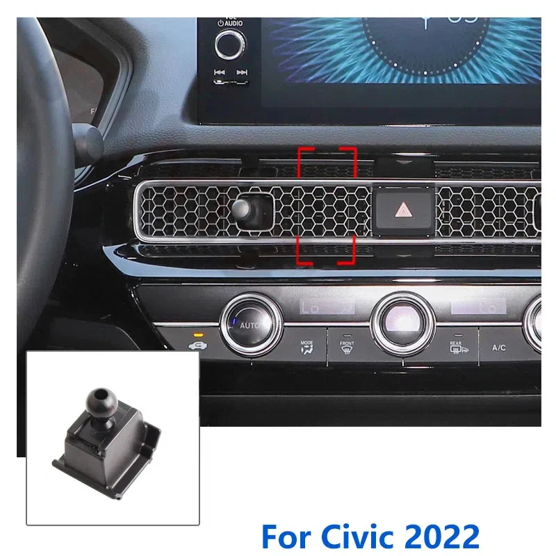 17mm Special Mounts For Honda Civic 10 11 th Car Phone Holder GPS Supporting Fixed Bracket Air Outlet Base Accessories 2016-2022