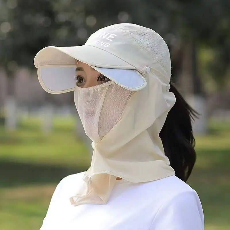 Summer Stretchable Hat, Children's Summer UV Resistant Sun Hat, Cycling Sun Hat, Neck Protection Duckbill Hat