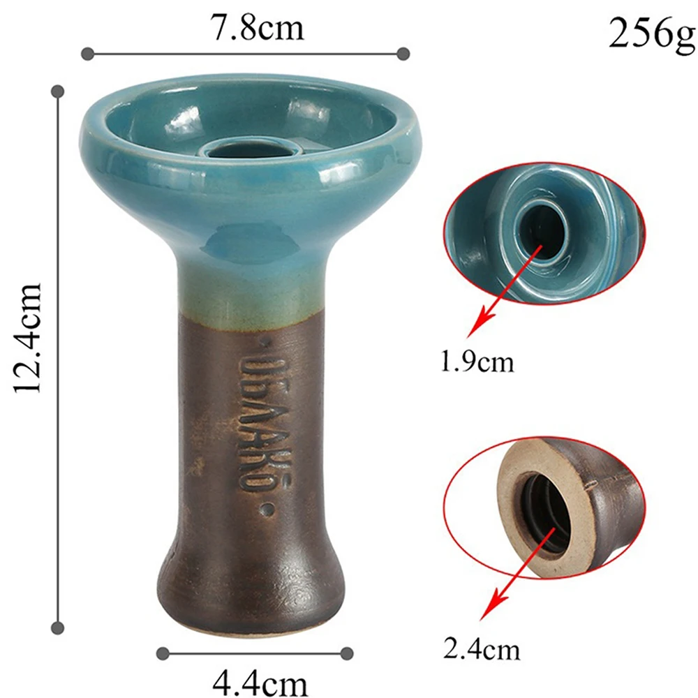 Ceramic Hookah Bowl Phunnel Bowl Fits Hookah Coals Charcoal Holder Practical Hookah Accessories For Better Narguile Smoke