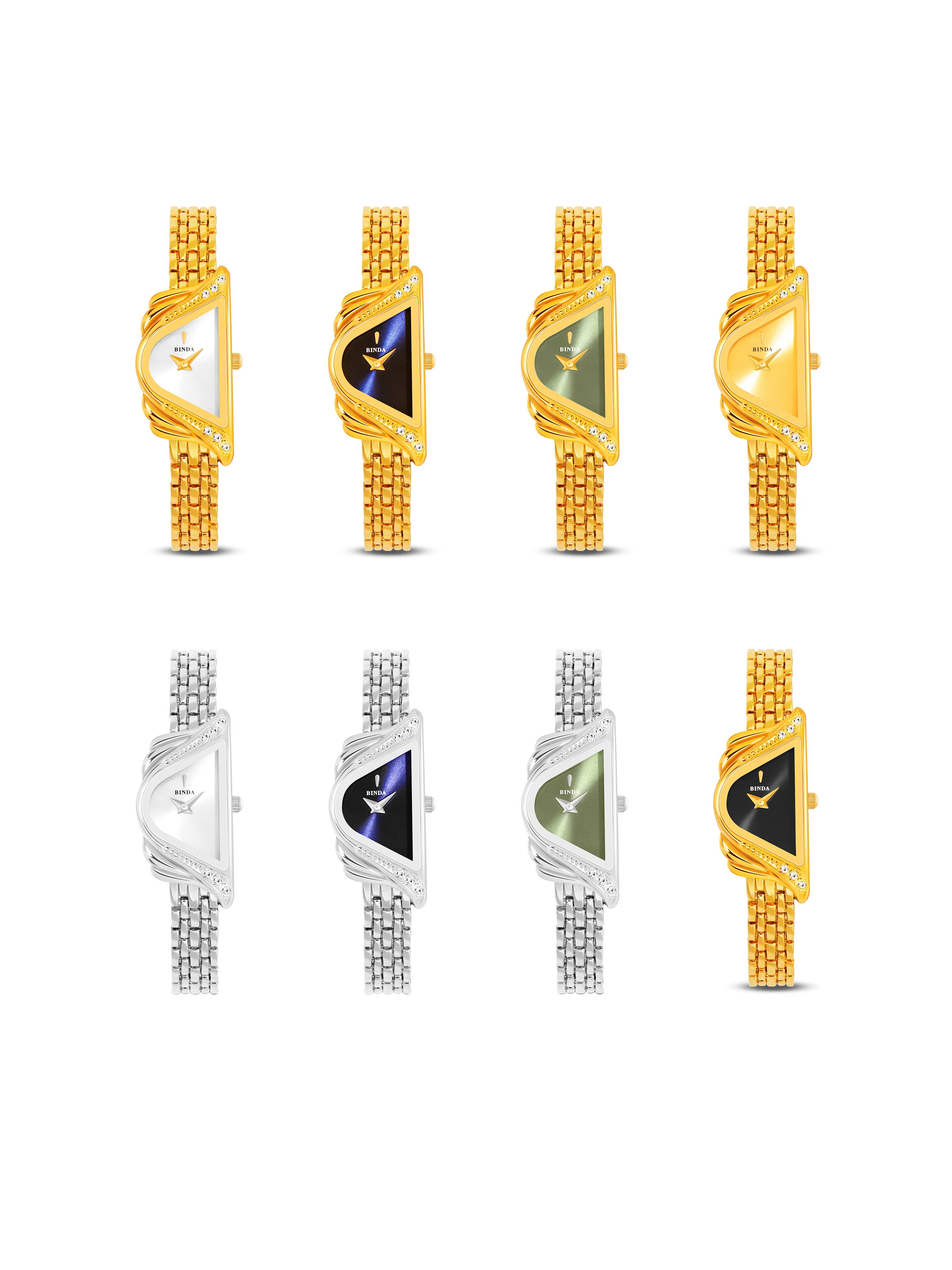 Jam Tangan Kuarsa Wanita Binda dengan Kotak Hadiah, Gaya Gelang Modis, Desain Elegan & Trendi, Hadiah Wanita yang Sempurna