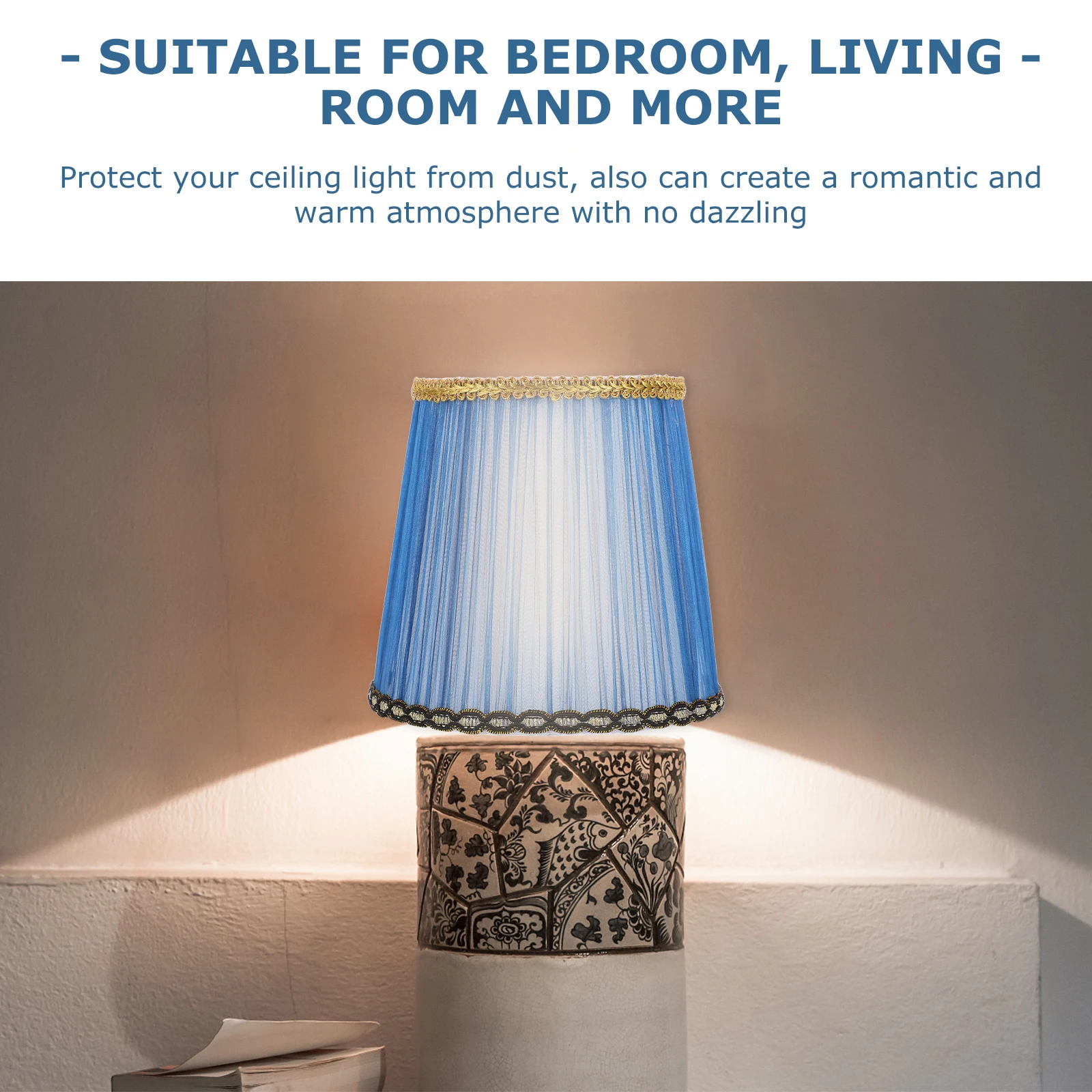 

Cloth Shades Fabric Cover E14 Cloth Lamp Shades For Home Hotel Decor Light Diffuser Lamp Accessories