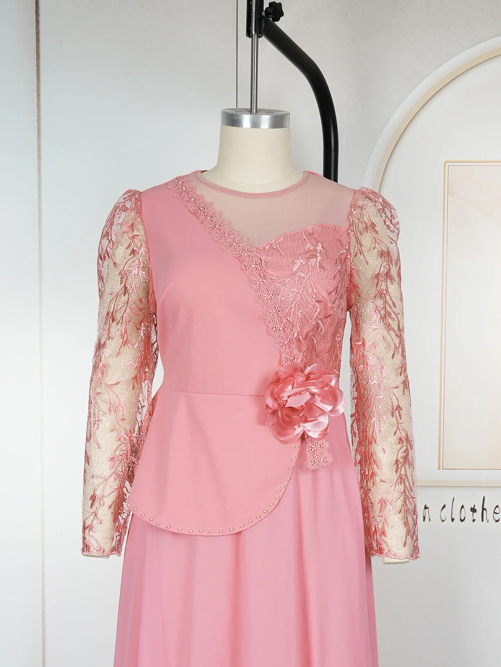 فساتين إفريقية للنساء كم طويل شيفون ماكسي رداء 2025 ملابس أفريقيا دبي تركيا قفطان عبايات فساتين الزفاف وأعياد الميلاد #5