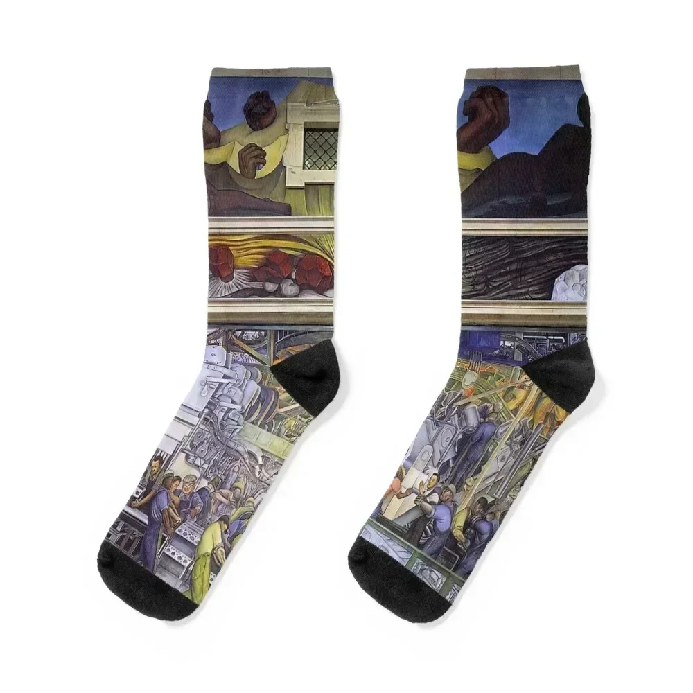 

Diego rivera famous paintings Socks football christmas gifts colored Socks Girl Men's