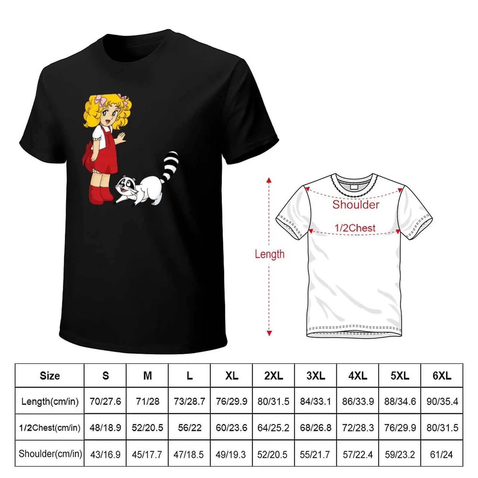 Candy Candy Snow Capucin T-Shirt blanks sports fans mens clothes