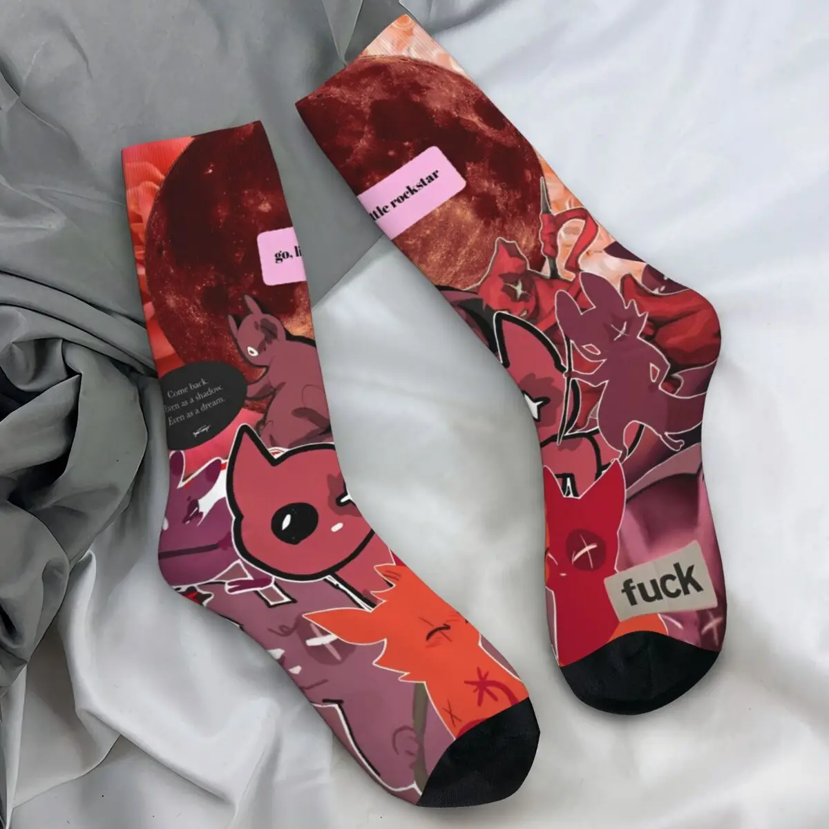 Men's Socks Rain World Downpour Slugcats Stockings Autumn Casual Soft Socks Custom Skateboard Anti Slip Socks