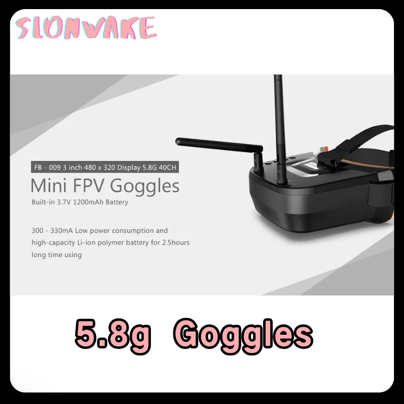 

5.8G 48CH 3-дюймовые очки FPV для дрона с неподвижным крылом