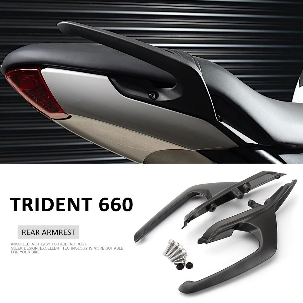 

New 2021-2023 For Trident660 TRIDENT660 Trident TRIDENT 660 Rear Handrail Passenger Handgrips Hand Grip Grab Bar Handle Armrest