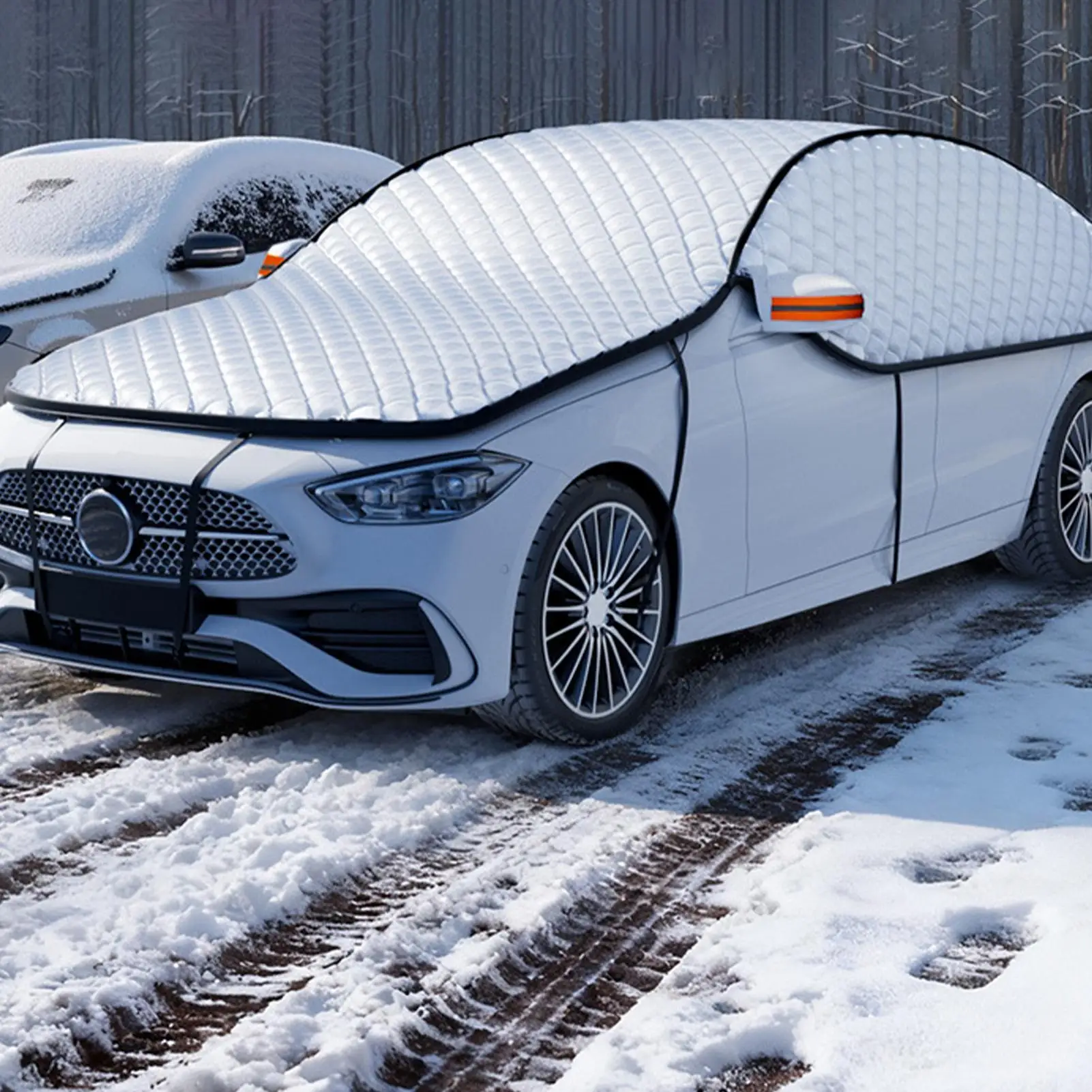 

Универсальный автомобильный уличный чехол, четыре сезона, внешние полусолнцезащитные чехлы, защита от мороза, защита от солнца, снега, автомобильные чехлы